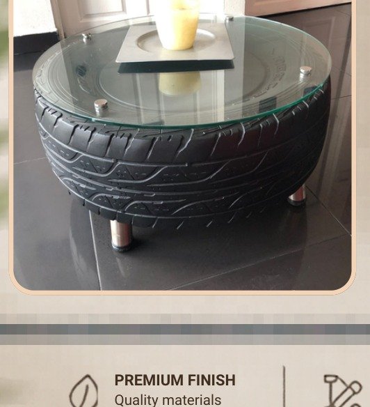 Modern upcycled coffee table